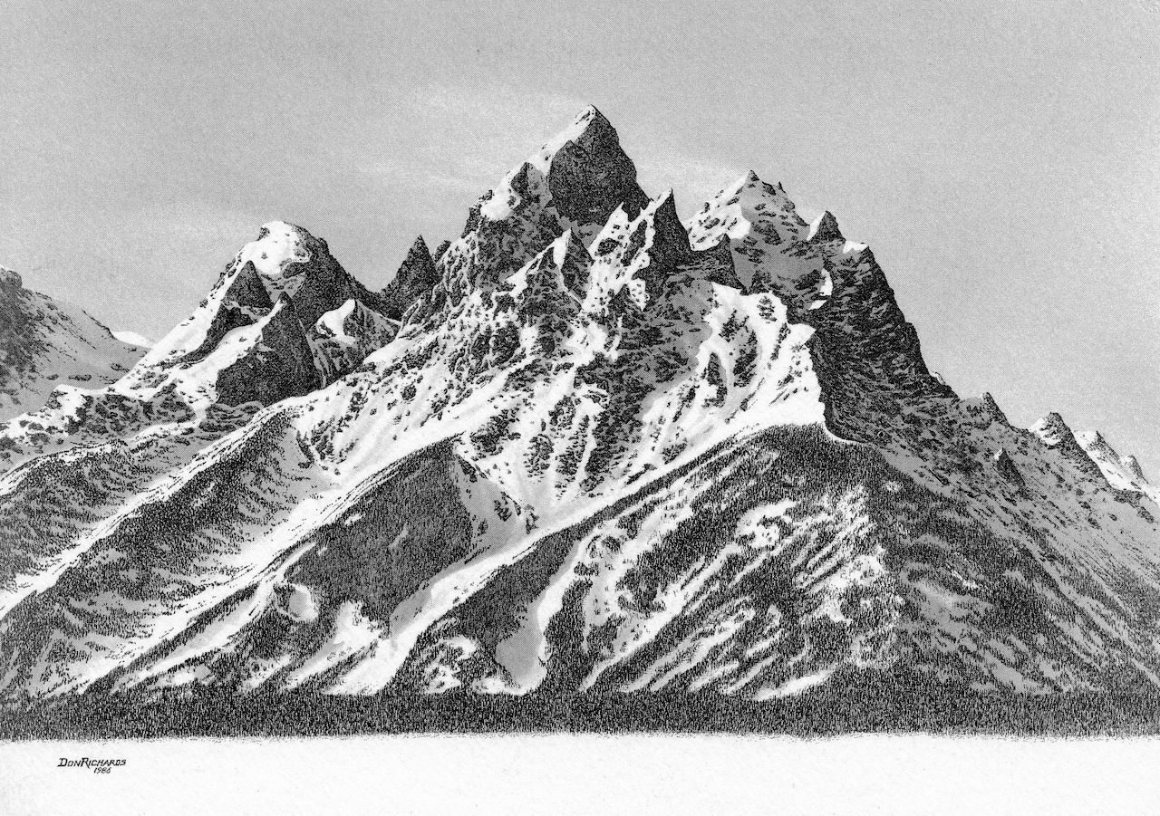 Grand Tetons, Wyoming.  ©1986 Don Richards