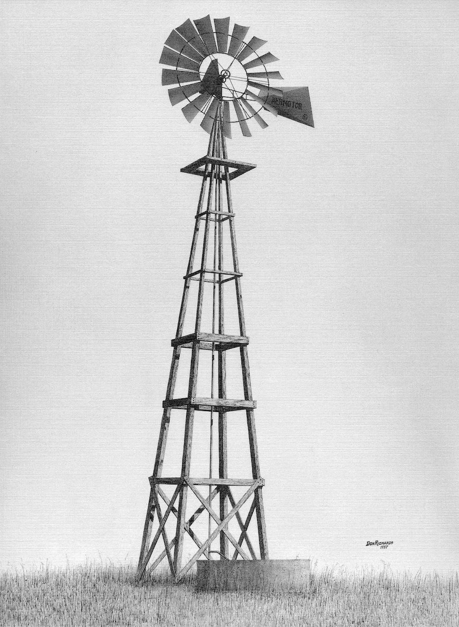 Windmill, Douglas County, Colorado.©1987 Don Richards