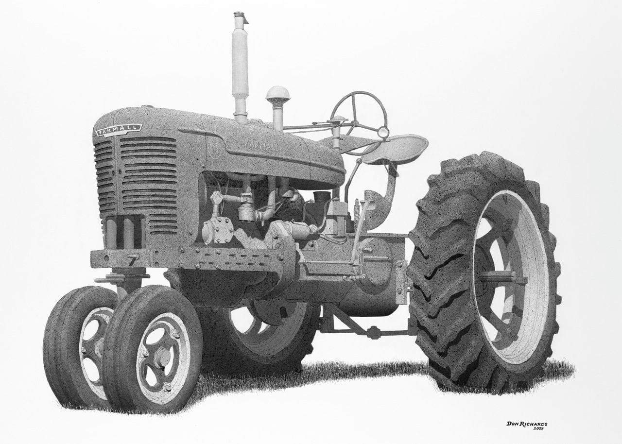 1946 Farmall Model M tractor - Clarendon, Texas. ©2010 Don Richards