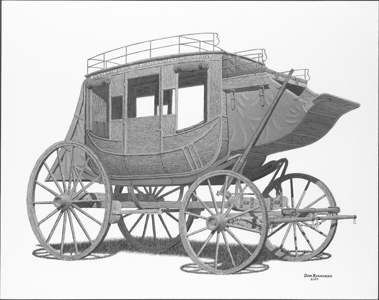 Butterfield Overland stage coach. ©2005 Don Richards